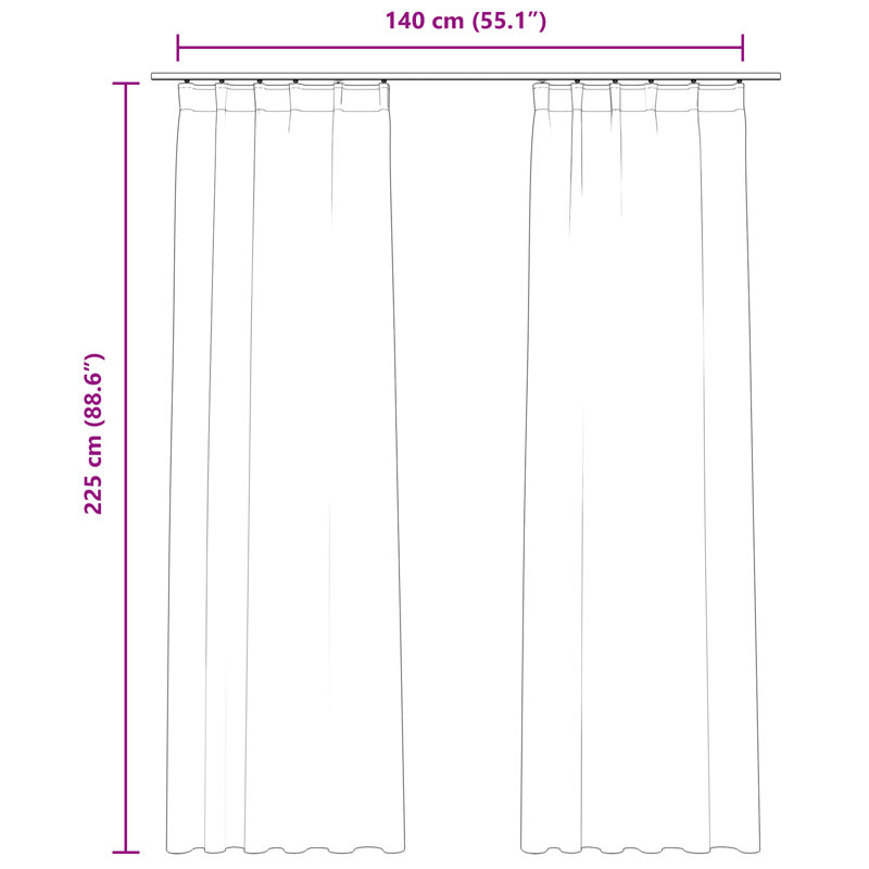 Arni Velvet Blackout Curtain, 140cm W x 225cm D, Grey