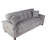 Modern Gray With Microfiber Upholstery, Adjustable Function, Hidden Storage, And Charging For Primary Living Convertible Microfiber, Charging, Cube Pattern Space