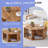 MDF coffee table, wood grain pattern stickers, multi-hole design to give more storage space, simple and convenient design makes it suitable for all kinds of style scenes.-338700395