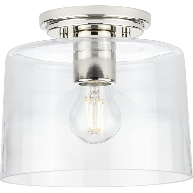 Plafonnier encastré 1 lumière 8,625 po Arjanne, Nickel poli