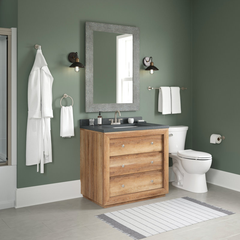 Barre à serviettes murale Precept 1, H 1,97 po x L 19,97 po x P 2,86 po, Nickel brossé