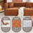 Nargis 2 - Piece 132" Modern Curved Sectional Sofa-262422904-266830434