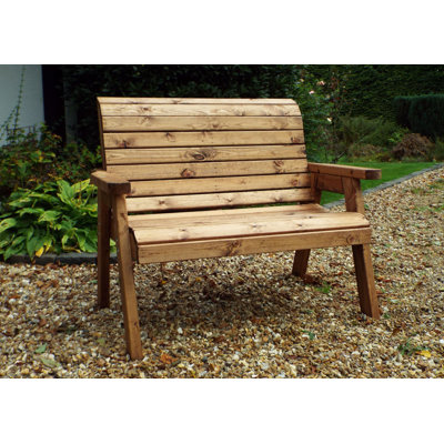 Wellinhall Solid Wood Outdoor Bench