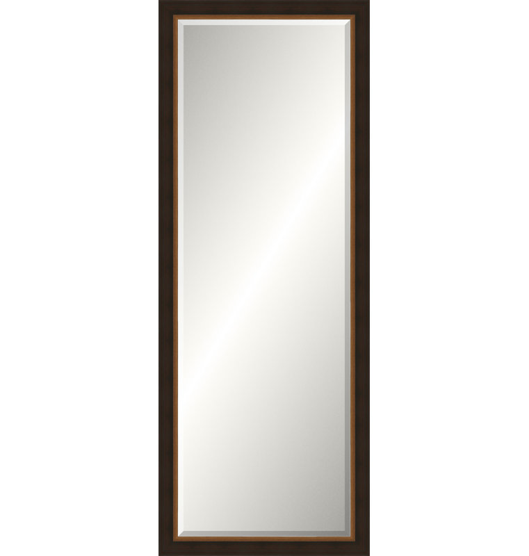 Espresso Old World Mirror, Slim Leaner