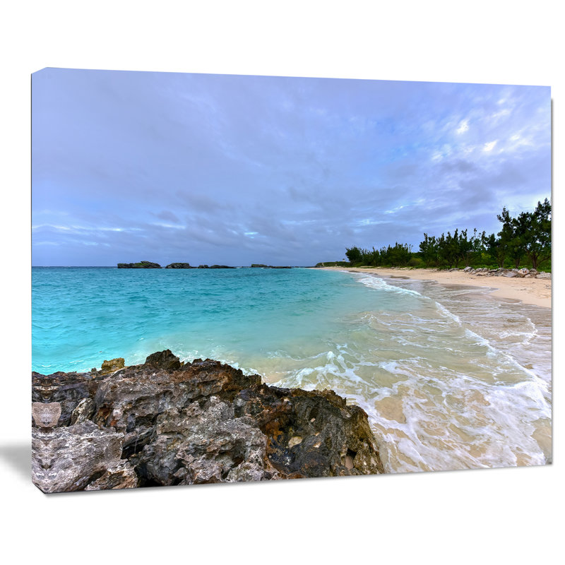 Clearwater Beach Bermuda - reproduction de photo sur toile tendue, H 30 po x l 40 po x P 1 po