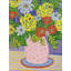 Flowers In Pink Dotted Vase Print by Sue Graef-71201176-71201177