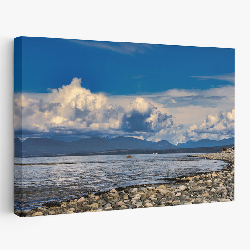 Vue de la plage, nouvel art 2021-9, art côtier, art abstrait contemporain, H 36 po x l 24 po