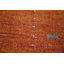 Tapis orange en laine orange de style Gabbeh 5 x 8