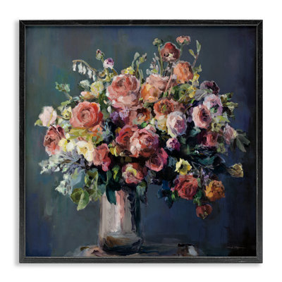 Abundant Dark Bouquet Framed Giclee Art by Marilyn Hageman
