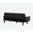 74.4'' Faux Leather Square Arm Sofa Bed-1973282090-1983379835