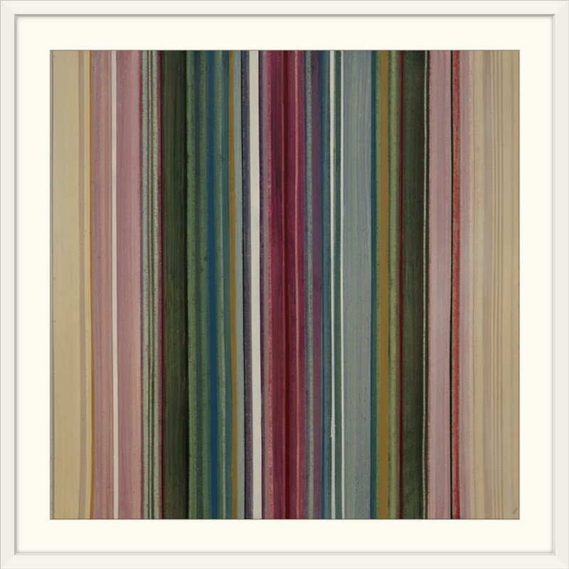 «Candy Striper» Brittlynn, reproduction d'art, Cadre blanc, H 28 x l 28 po x P 1 po