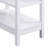 White Finish Accent Table W/USB