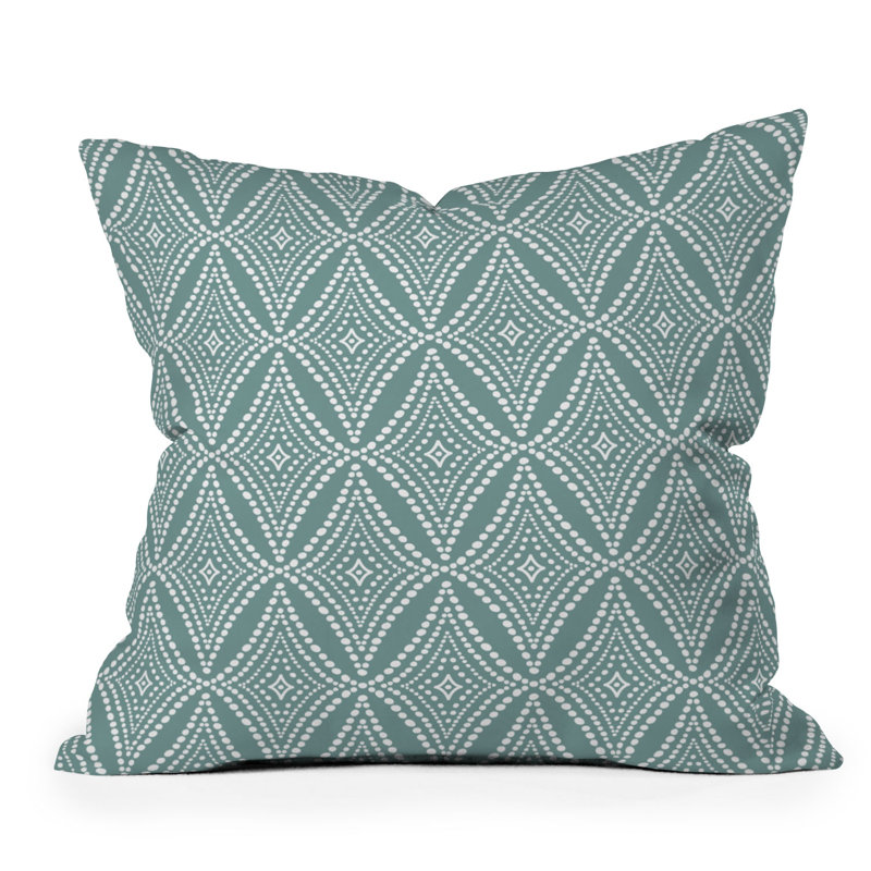  Abstract Indoor/Outdoor Reversible Throw Pillow, 26"H x 26"W