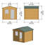 Polito 9 x 9 Ft. Tongue & Groove 19mm Log Cabin-1971585156