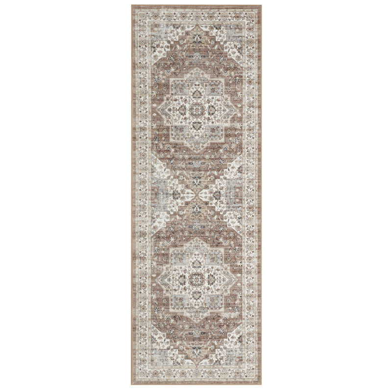 Machine Washable Rug with Rubber Backing Non-Slip Carpet for Living Room, Bedroom, Dining Room, Office, Playroom, Nursery