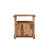 27" Brown Solid Wood Two Drawer Nightstand