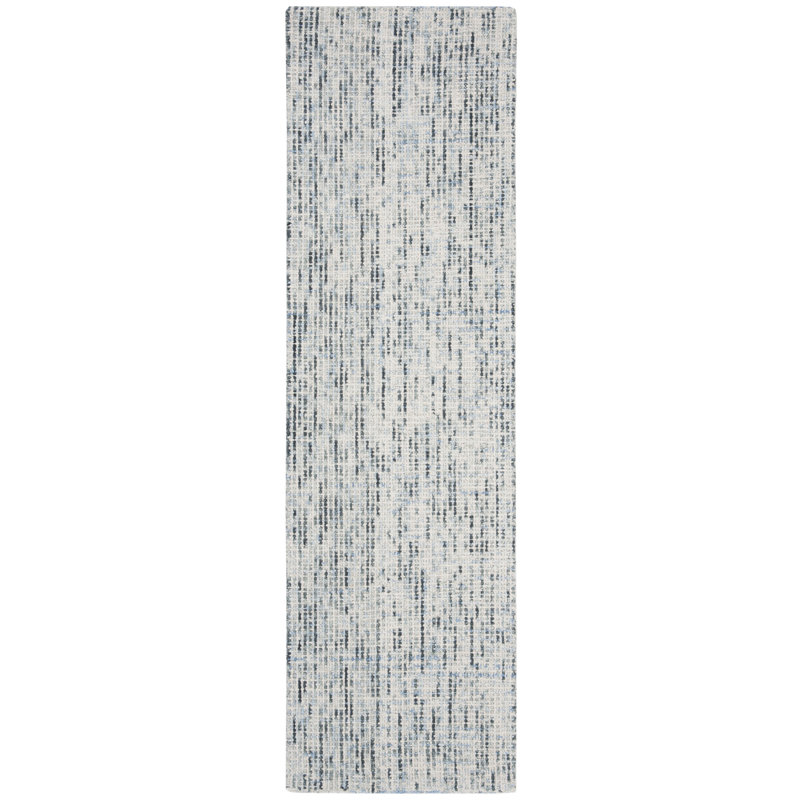 Abstract Hand Tufted Wool Rug, Runner 2'3" x 16'