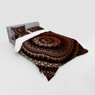 Ensemble de housse de couette à cercle mandala et cosmos ésotérique