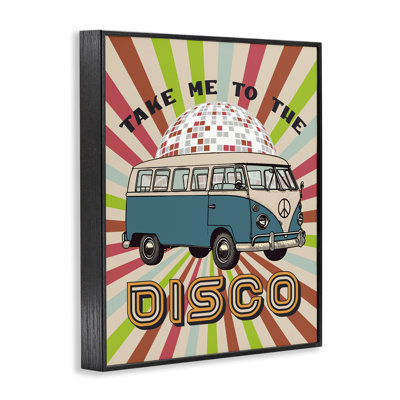 Groovy Disco Van Phrase Giclee Art, design by CAD Designs