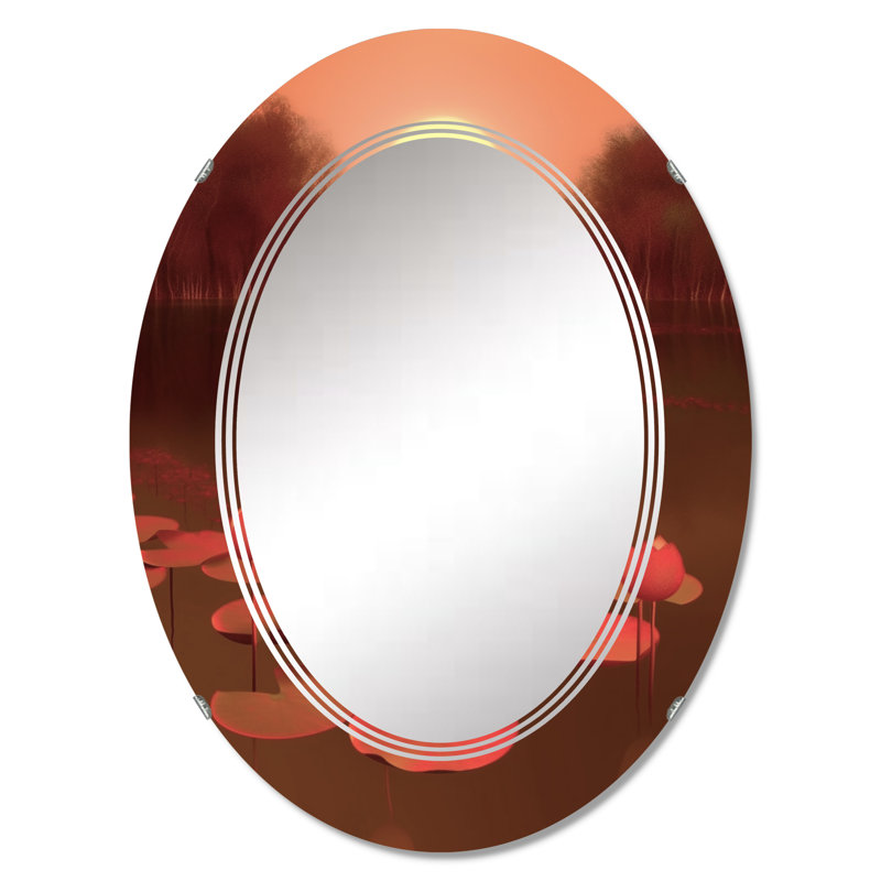 Zhariyah - Meadow Wall Mirror Oval, 36 po x 24 po