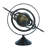 Aluminum Metal Compass Educational/Geographic Earth Black Globe