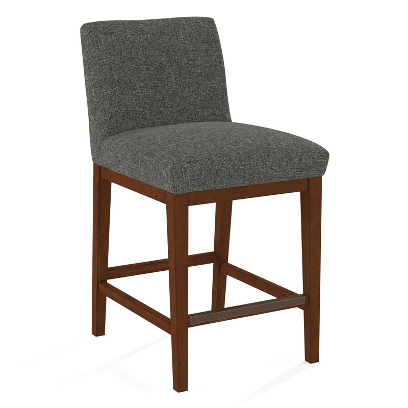 Upholstered Stool, 61536-78, Pecan