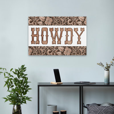 HOWDY - Contemporary Western Howdy Typography Art
