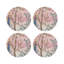 Resplendent Quesal Prism Vegan Leather Round Coasters-1893575755