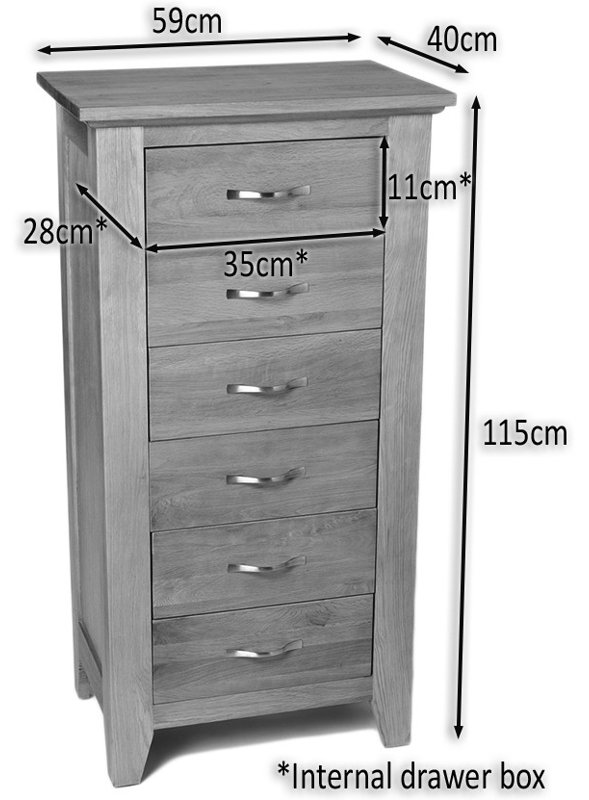 6 Drawer Chest of Drawers