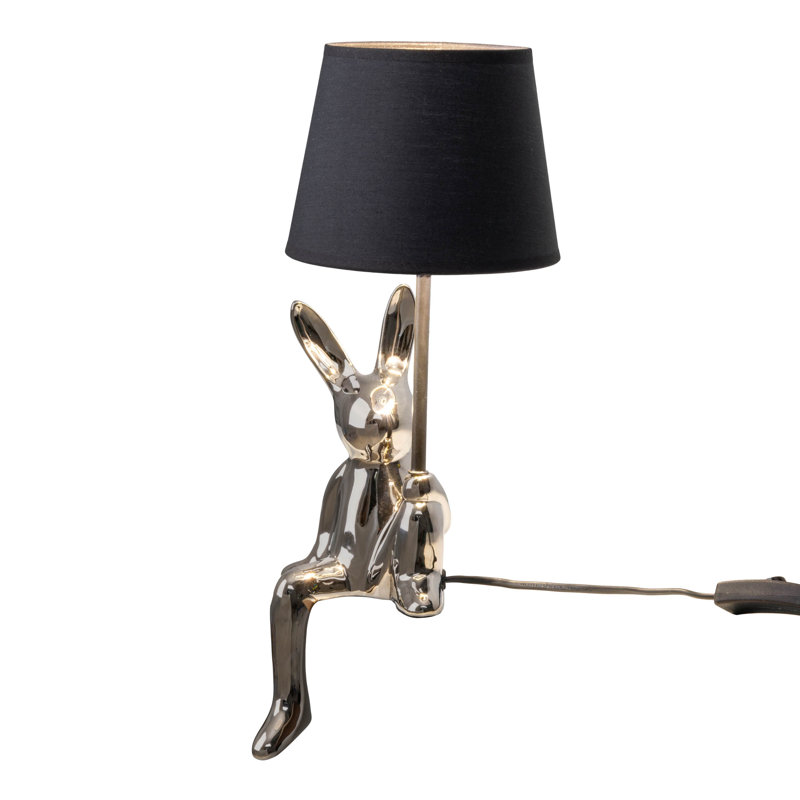 Aeva Ceramic USB Writing Desk Lamp, Silver