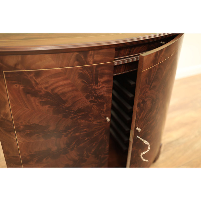Round Mahogany Wood Dining Table