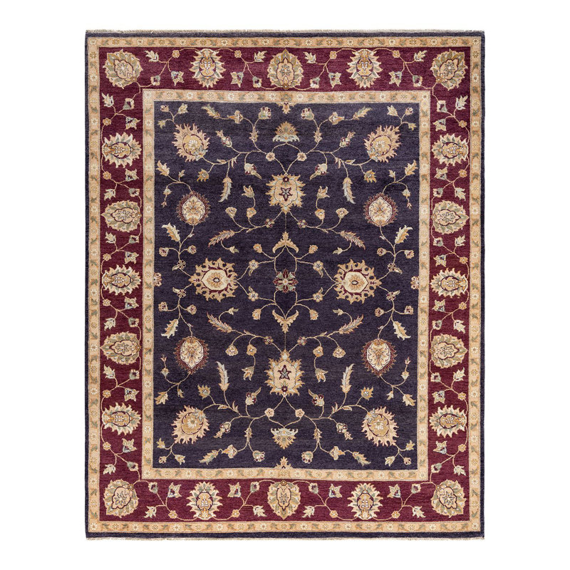 Overdyed One-of-a-Kind Rectangle 8'1" X 10'1" Hand Knotted Area Rug