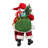  Fabriche Christmas Figurines, Santa with Red Luggage, 10.5in (Set of 2)