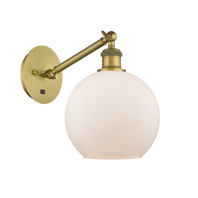 Applique murale 1 lumière 8 po avec bras ajustable Shauna