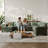 Colbey 153" Upholstered U-shape Modular Cloud Corner Sectional with Ottoman-119559489