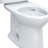 TOTO® Drake® Transitional Two-Piece Elongated 1.28 GPF Universal Height TORNADO FLUSH® Toilet with CEFIONTECT®, Cotton White-70528715-125042434