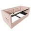 Lit de jour simple rembourré avec rangement hydraulique et chargement USB / Type-C - Canapé-lit à dossier capitonné avec lattes en bois-1031924043
