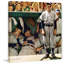 « dugout » par norman rockwell, reproduction d’art sur toile tendue-1259912139
