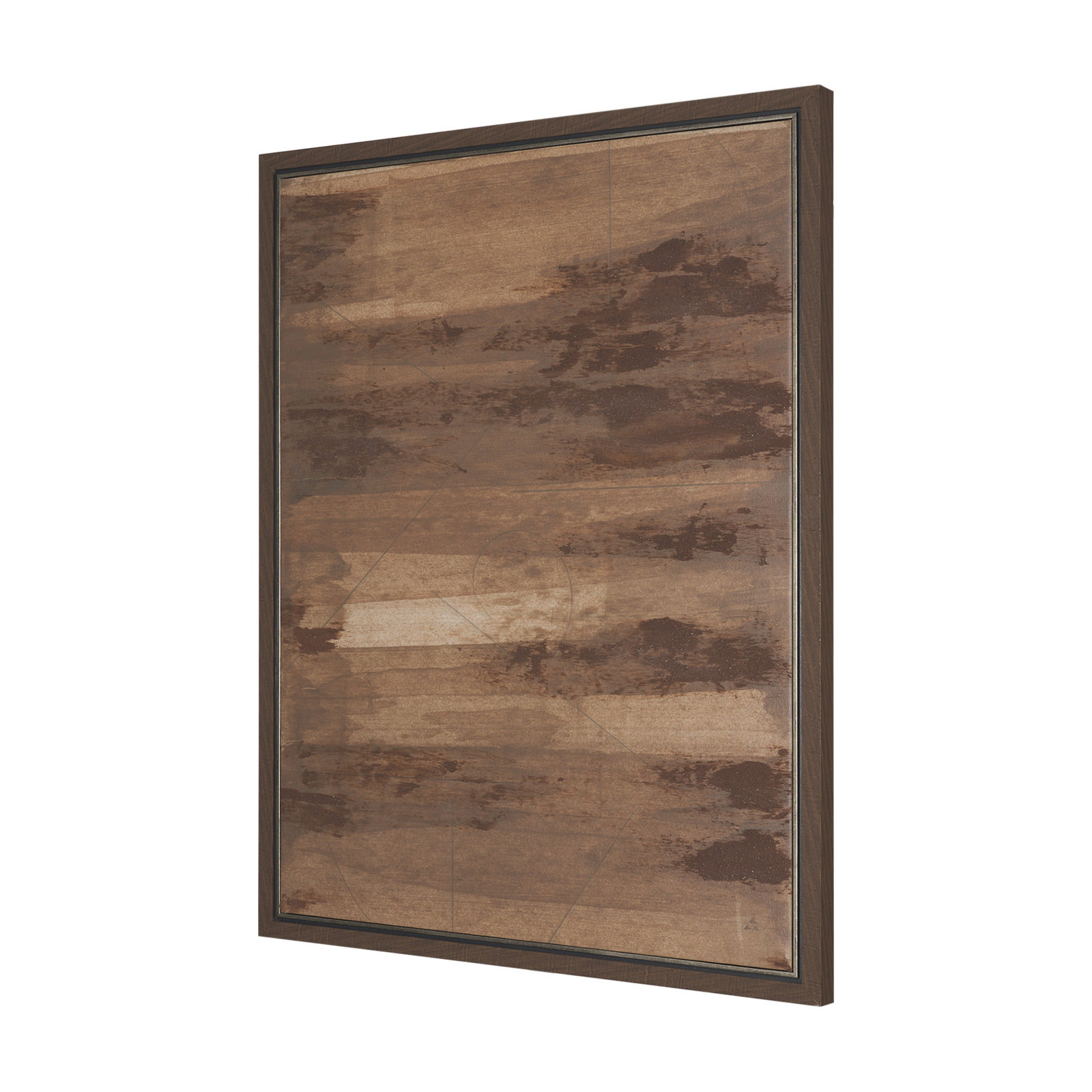 Ochre By  Studio A Hand Embellished Textured Framed Canvas, Cocoa