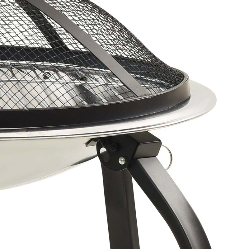 Cincinnatus Round Stainless Steel Wood Burning Fire Pit