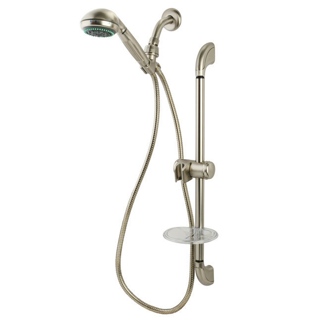 Kingston Brass Made to Match Shower System with Slide/Grab Bar and Hand Shower