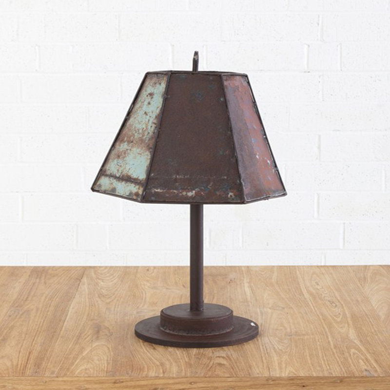 Oil Drum Hexagon Table Lamp