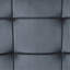 Velours gris avec rembourrage personnalisable et siège à dossier souple