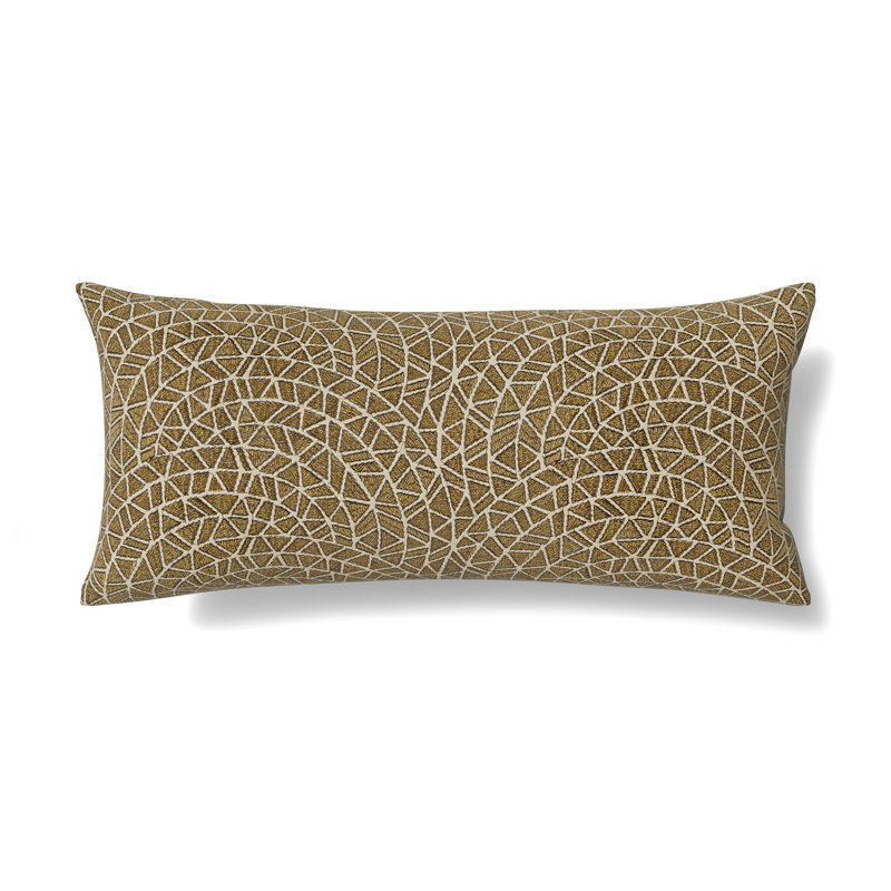 Coussin The Met x Ann Gish, 36 x 16, Or / gris anthracite