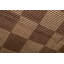 Wool Checkered Area Rug in Dark Brown