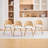 Faux Leather Rattan Back Dining Chairs-2042356578