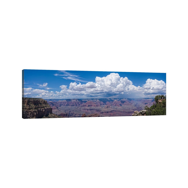 View Of Clouds Over Canyon, Grand Canyon, Arizona, USA - Wrapped Canvas Panoramic Print, 40.64cm H x 121.92cm W x 1.905cm D
