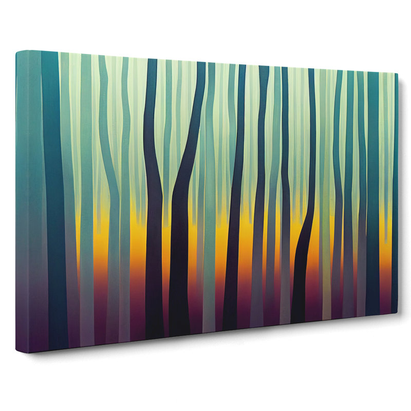 Mind Blowing Abstract Forest - Wrapped Canvas, 40cm H x 60cm W x 3cm D