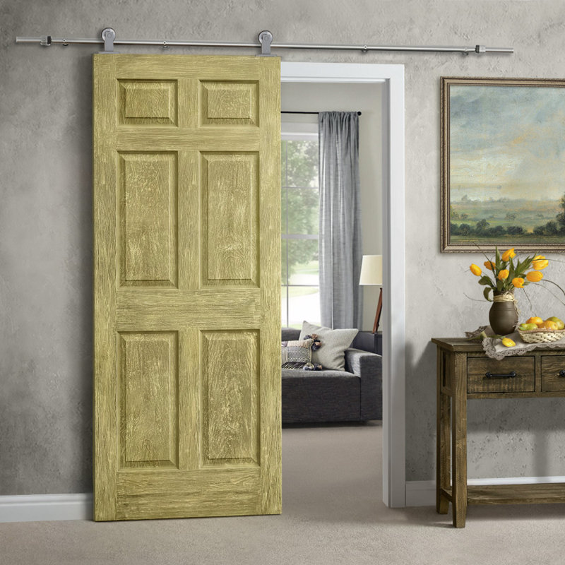 Porte standard lambrissée en bois manufacturé, 36 po x 80 po, Or antique