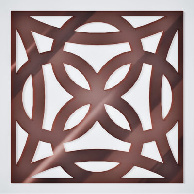 Grands panneaux muraux décoratifs en acrylique Baytown, grand, l 23 3/8 po x H 23 3/8 po x T 1/8 po, miroir or rose